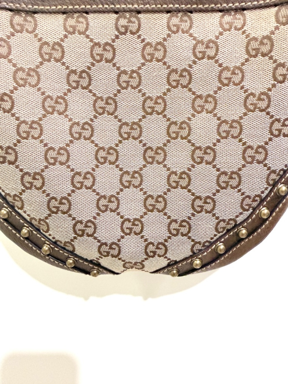 Gucci Small Monogram Pelham Studded Bag - Picture 7 of 13